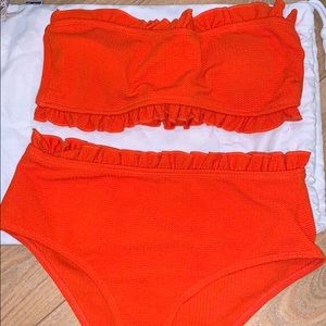 SHEIN two piece orange swimsuit size M